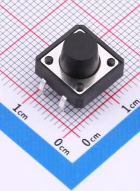 TS015-CBW1FH8.0 12*12*8.0mm 直插 250GF 轻触开关 插件-4P,12x1