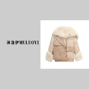 大毛领羽绒服MLY88006 2023新款 CC家居控