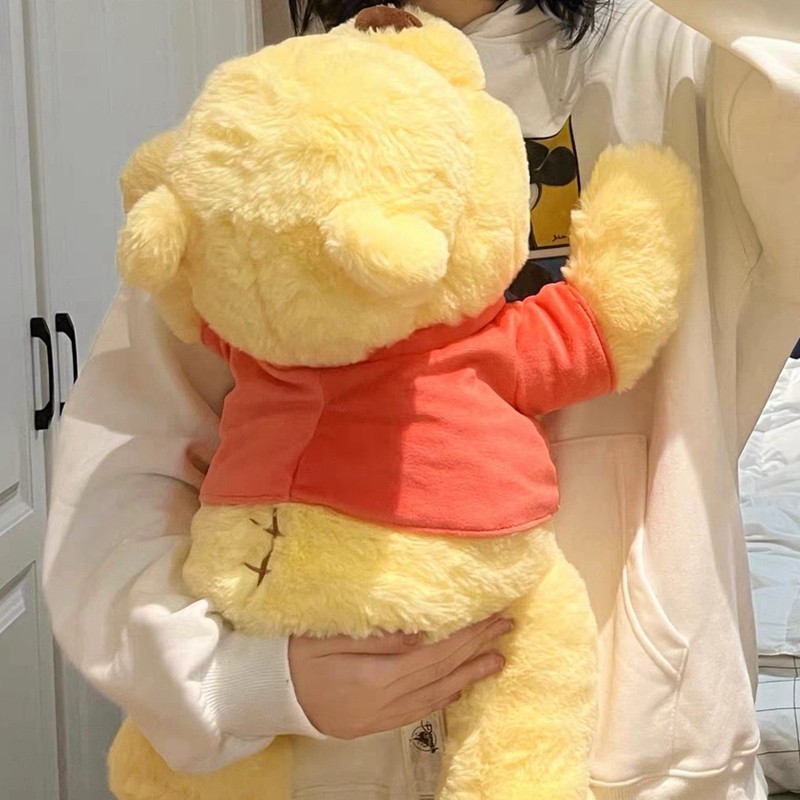 小熊维尼布娃娃羽绒棉粉色黄色