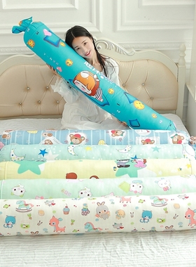 推荐可拆洗全棉圆柱形糖果枕头毛绒布艺卡通孕妇睡觉抱枕女生礼物