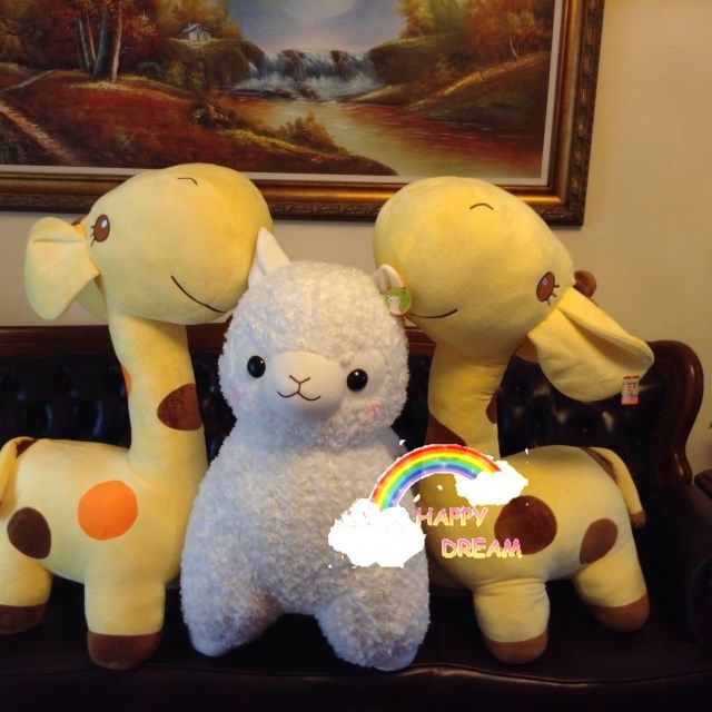 汤姆熊 限量正版 橙色波点 超大版1米公仔 长颈鹿  草泥羊 娃娃