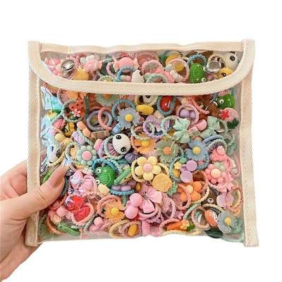 40/50/60Pcs/Lot Children Kids Hair Accessories Cartoon Elast