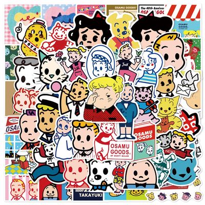 60张原田治OSAMUGOODS卡通贴画