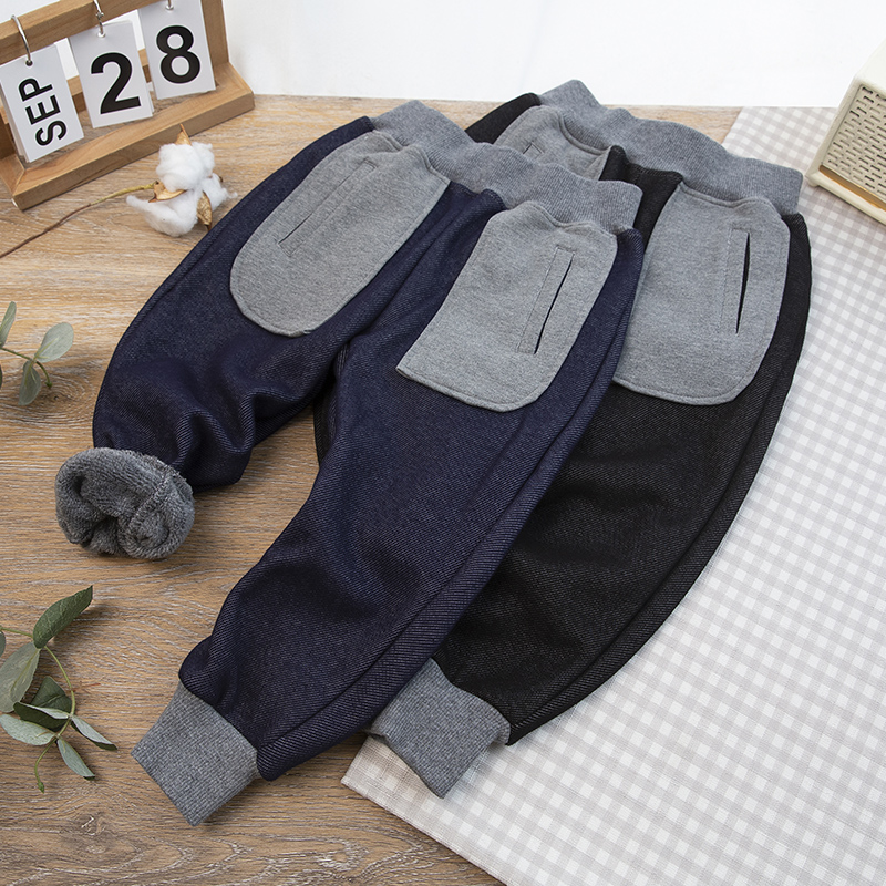 日系冬季珊瑚绒休闲裤长裤