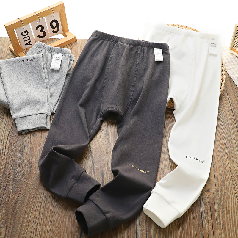 男童打底秋裤秋冬新款2025儿童装有机棉罗纹长裤中大童棉质打底裤