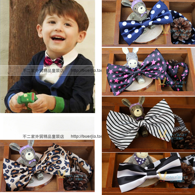 0483宝宝演出英伦绅士蝴蝶结领结