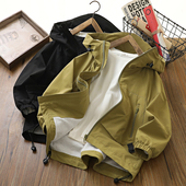 连帽夹克中大童男孩休闲上衣 儿童装 男童冲锋衣春秋款 外套2026新款