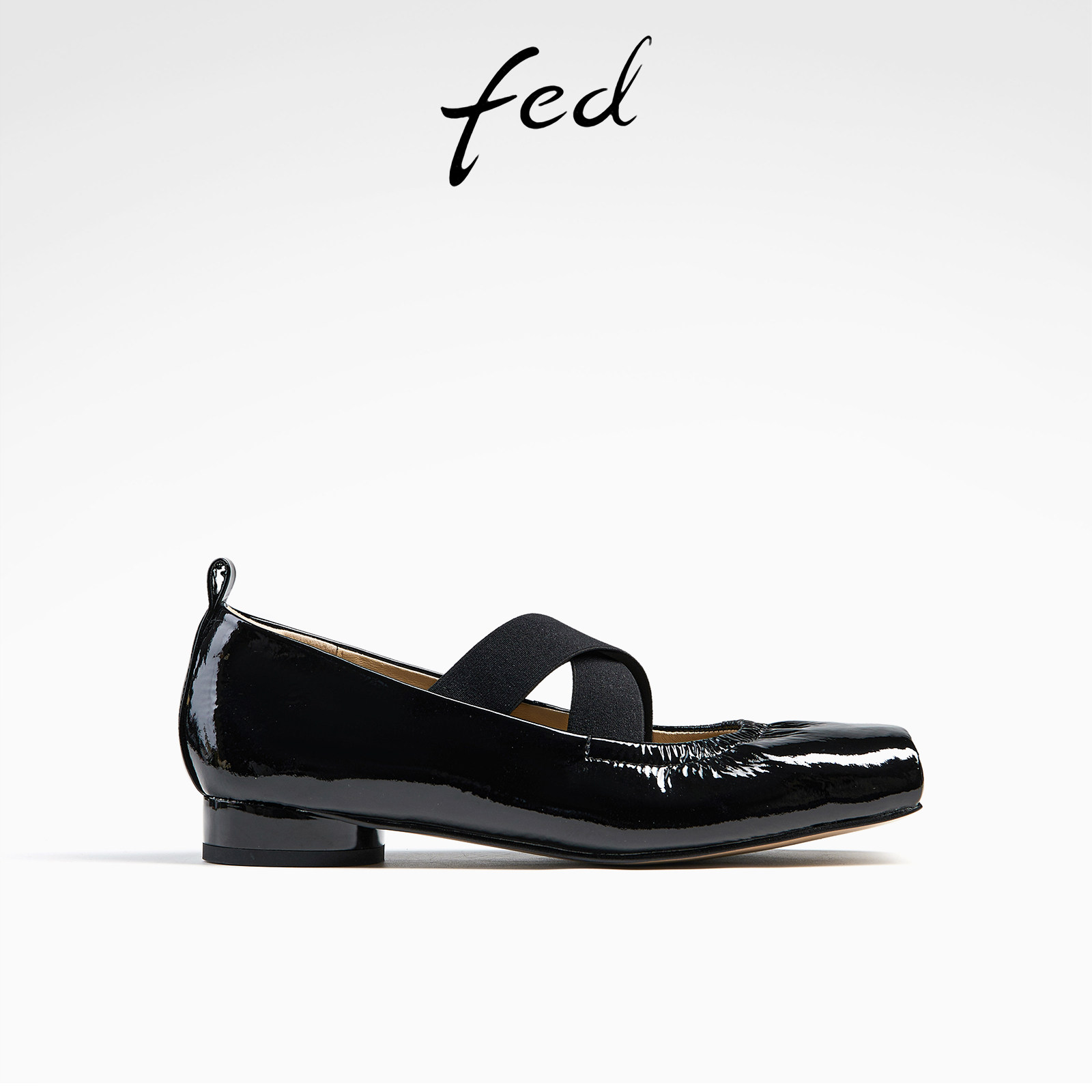 FED艾芙伊迪玛丽珍鞋2025春商场正品方头猪嘴低跟粗跟芭蕾鞋女鞋,女鞋,玛丽珍鞋,淘宝优惠券,粉丝福利购,淘宝优惠卷