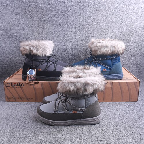 -30抗寒加绒女雪地靴防水保暖