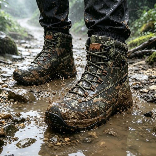 男高帮防滑涉水保暖登山徒步鞋