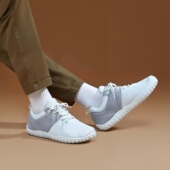 休闲鞋 跑步鞋 透气系带防滑耐磨健步鞋 4E宽楦网布透气情侣运动鞋