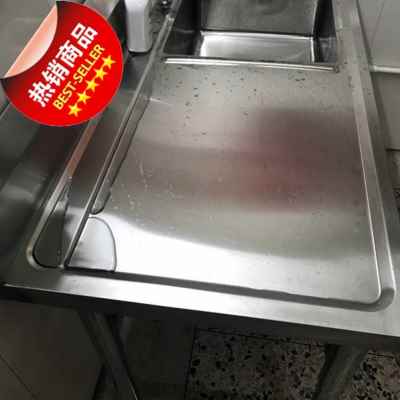 厂促厨房不锈钢水槽一体集成台面盆加长洗手单池一体托架工作j台
