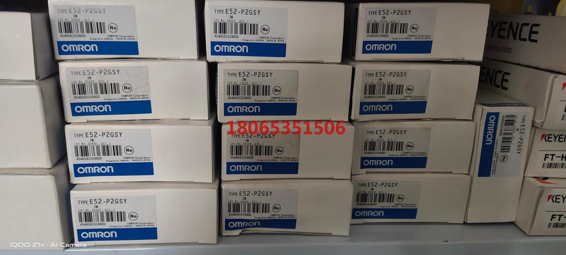 欧姆龙 原装 传感器热电偶 E52-P2GSY