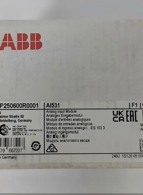 ABB AI531 AC500系列输出模块1SAP25060 议价