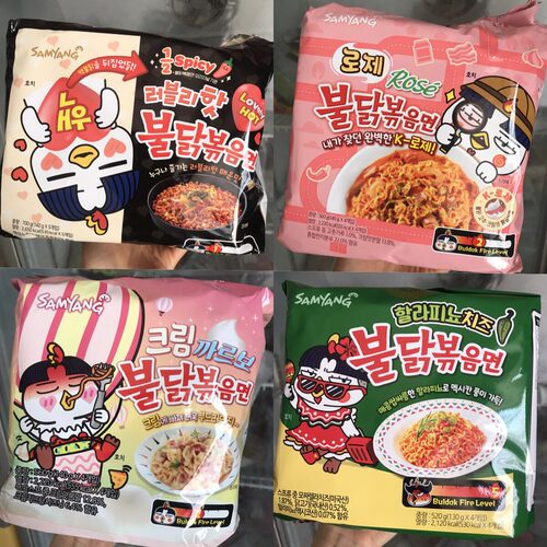 火鸡面奶油韩国进口三养火鸡面中辣火鸡面芝士奶油墨西哥味拌面速