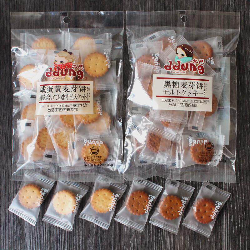 新货ddung冬己饼干106g夹心饼干
