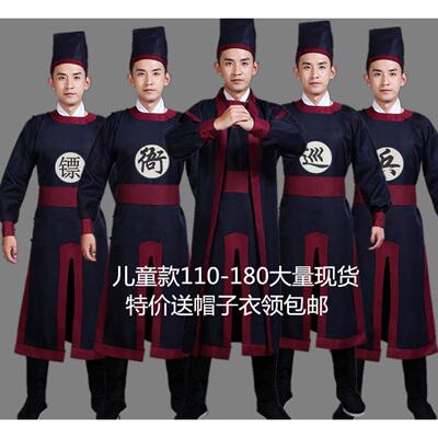 明朝衙役服装古装话剧演出服套装捕快御前侍卫狱卒抬轿轿夫演出服