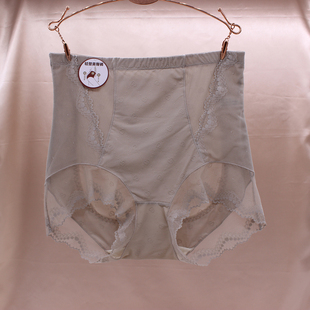 三角裤 娇婷9853高腰收腹提臀性感蕾丝内裤 女无痕轻奢收小肚子短裤