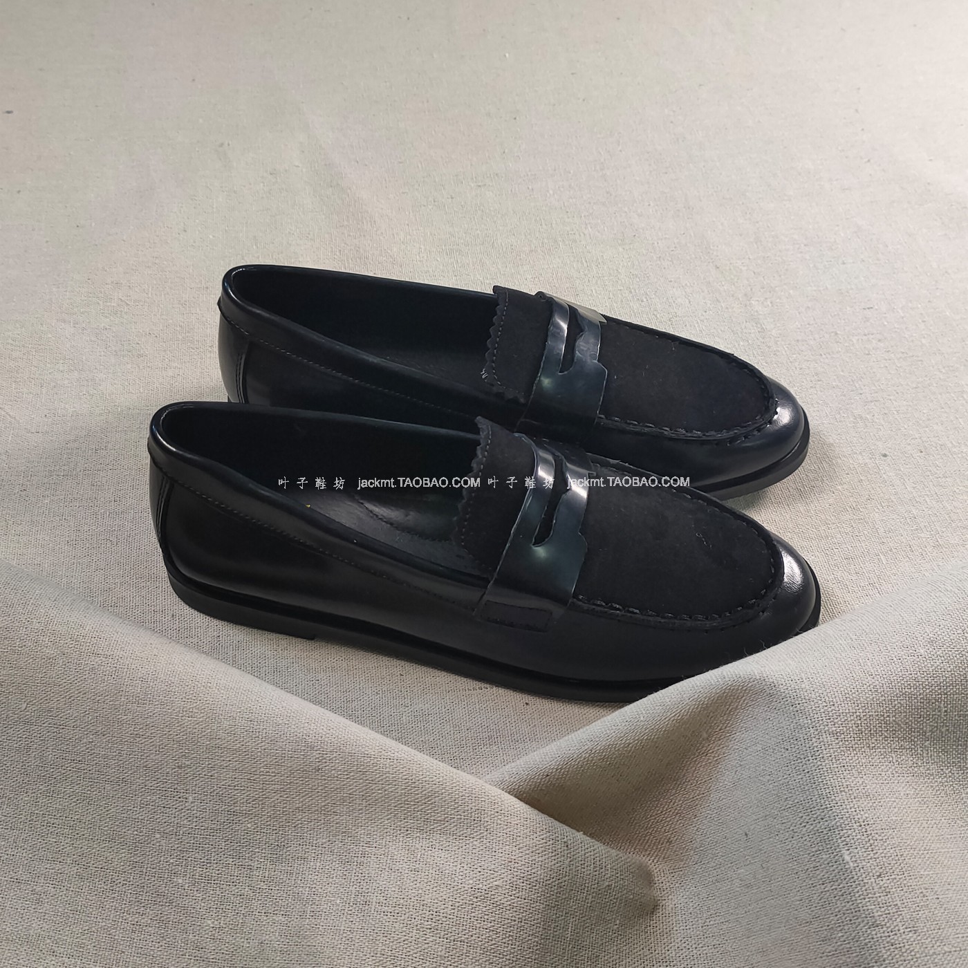 仅2对~纯原！不撞版的美~法式英伦范牛皮乐福鞋学院风工鞋女34 35