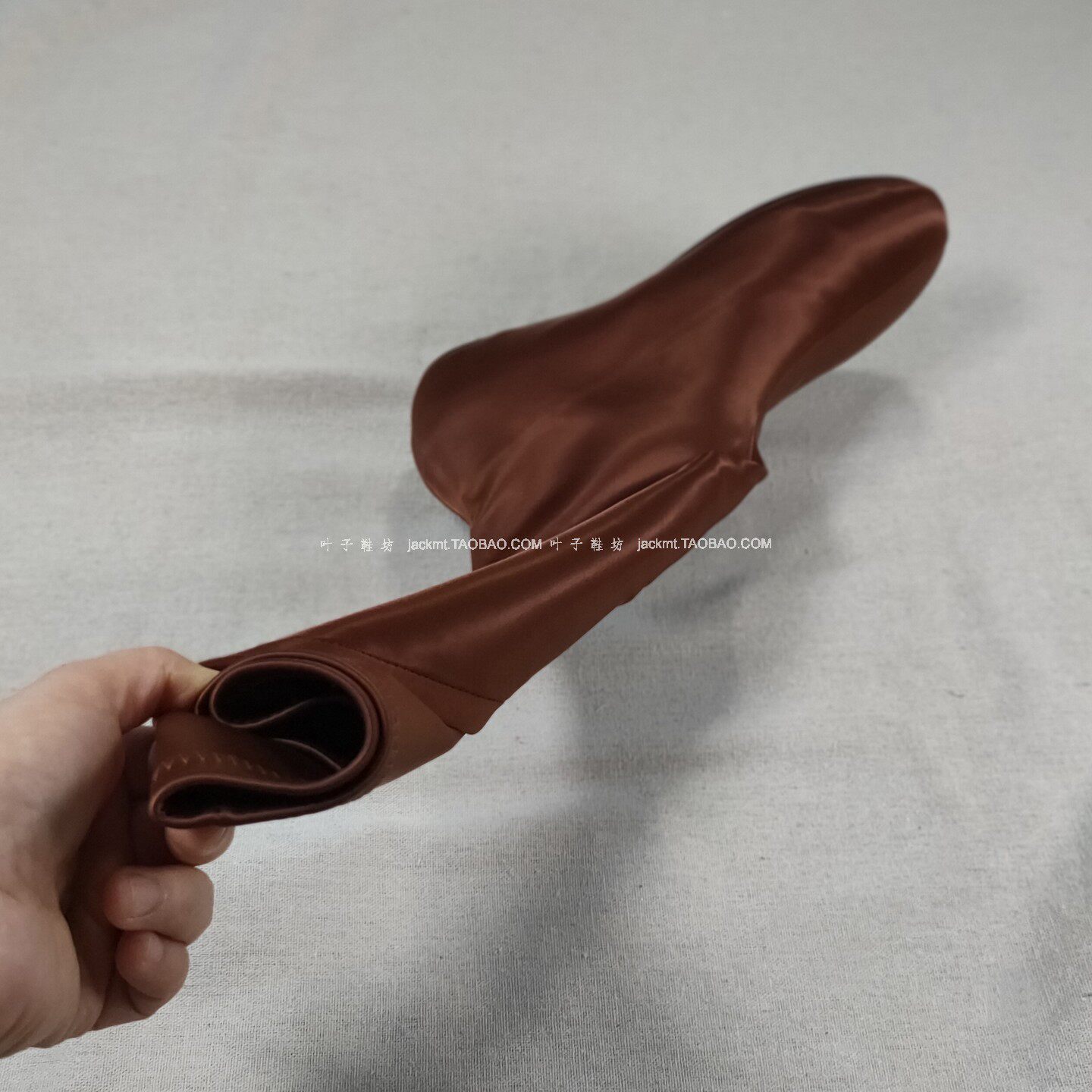 仅5对！纯原~欧美范有型！显瘦洋气百搭焦糖袜子高筒靴女瘦瘦靴子
