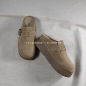 纯原 巨美 穆勒罗马厚底凉鞋 仅1对 真皮复古显腿长罗马女鞋 凉拖