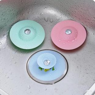 硅胶弹跳水槽塞水池塞子浴缸塞飞碟盖下水道防臭过滤网地漏