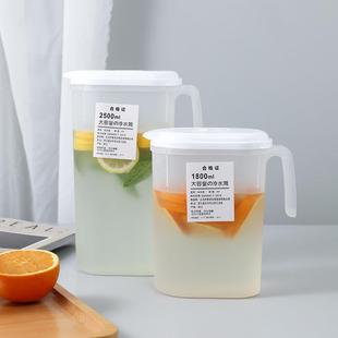 冰箱冷水壶家用耐高温大容量塑料凉水壶果茶凉茶壶扎壶凉白开水壶