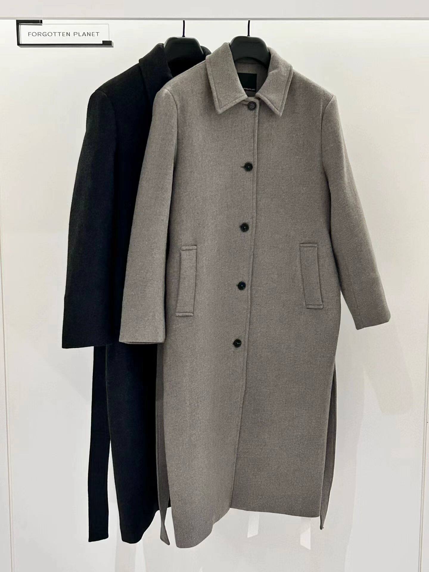 FP高定 秋冬气质高级感 羊毛毛呢外套 通勤中长款大衣 气质显瘦