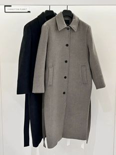 FP高定 秋冬气质高级感 羊毛毛呢外套 通勤中长款大衣 气质显瘦