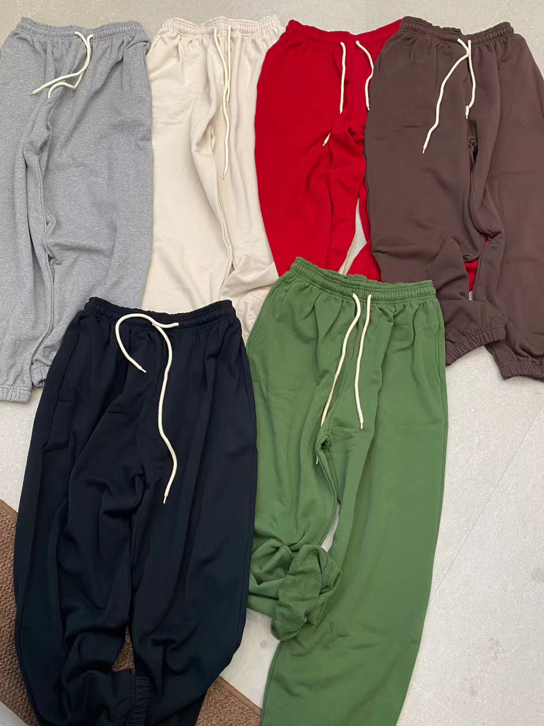 韩国东大门 2025秋  百搭抽绳 松紧腰 束脚 卫裤休闲裤