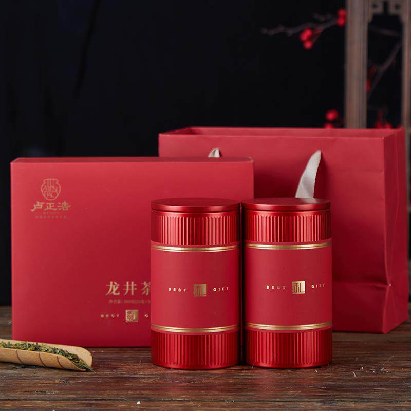 新品龙井茶茶叶礼盒装高档送礼杭州明前特级卢正浩绿茶2023新茶20使用感如何?