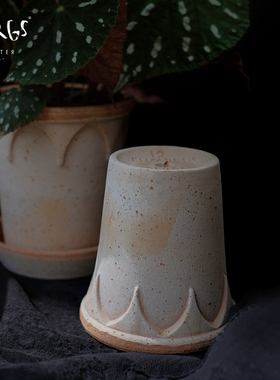 Bergs Potter 伊丽莎白系列 宝格仕手工陶盆北欧丹麦绿植花卉花盆