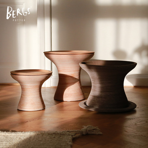 Bergs Potter 思乐得 宝格仕手工陶盆 室内外花园绿植北欧花盆