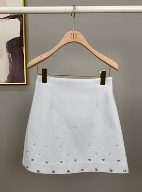 映氏ins女装专柜国内代购2020冬420446104镶钻百搭A字半身短裙769