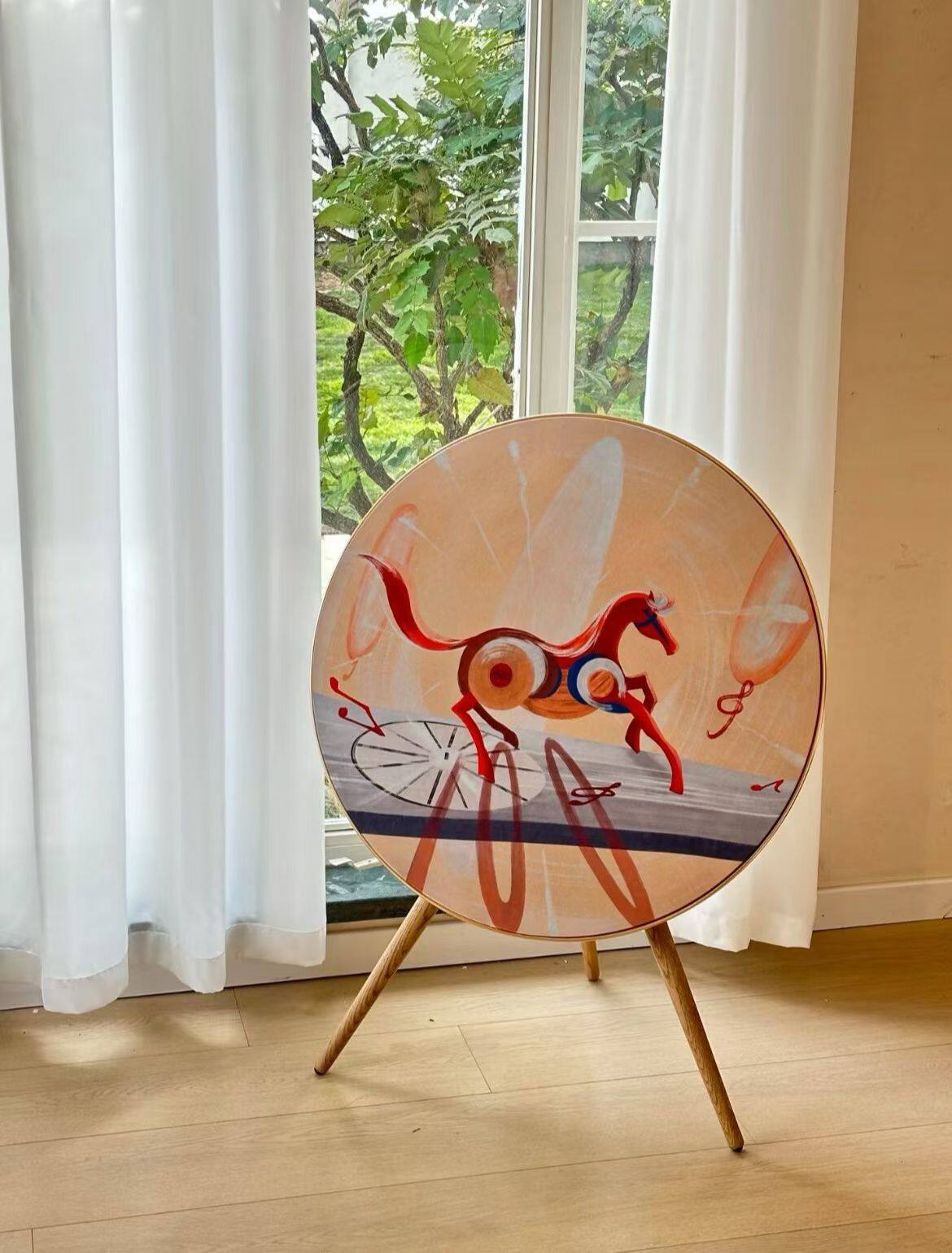 B&O beoplayA9蓝牙音箱纯手工面罩进口透声布材质 原装卡扣式设计