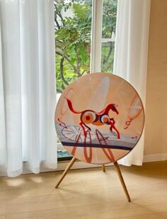 B&O 原装 卡扣式 设计 beoplayA9蓝牙音箱纯手工面罩进口透声布材质