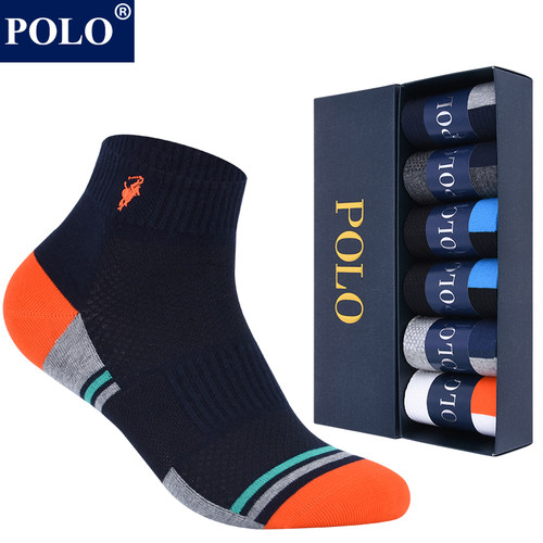 Polo袜子男纯棉低帮夏季透气运动