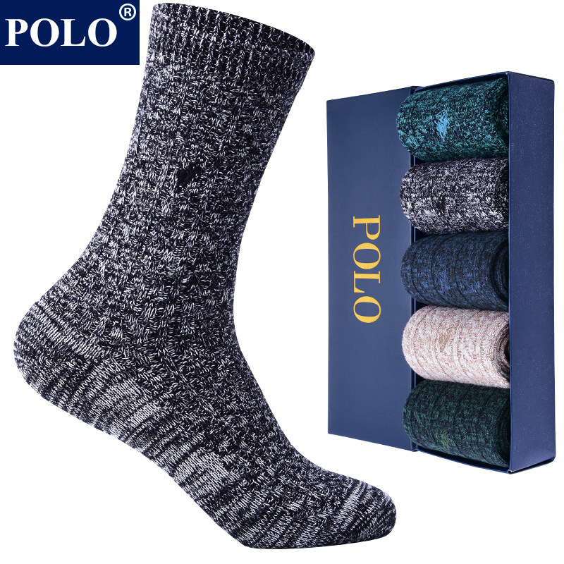 POLO秋冬季袜子男厚款防臭保暖潮男士长筒袜复古纯棉线吸汗中筒袜,女士内衣/男士内衣/家居服,长筒袜,淘宝优惠券,粉丝福利购,淘宝优惠卷