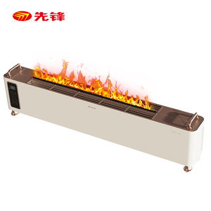 先锋石墨烯踢脚线取暖器 家用语音智能加湿恒温移动电暖 DTJ-HY1R
