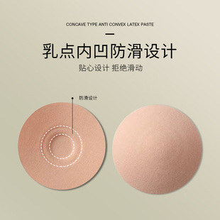 海绵乳贴无胶乳垫防凸点透气胸贴布面可水洗乳头贴超薄内衣插片