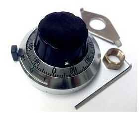 46MM电位器锁定 B2精密刻度盘锁定 可调电阻多圈锁定 带开关旋钮