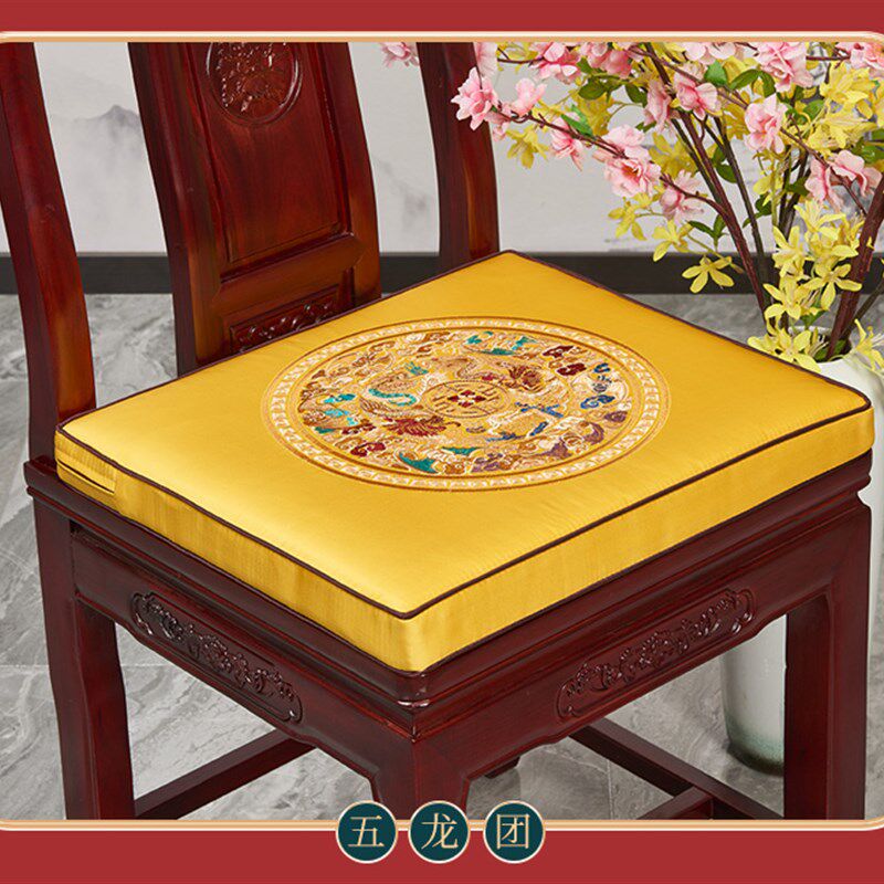 热销包邮罗汉床垫子棕垫中式红木沙发垫布艺坐垫加厚椅子垫靠垫套