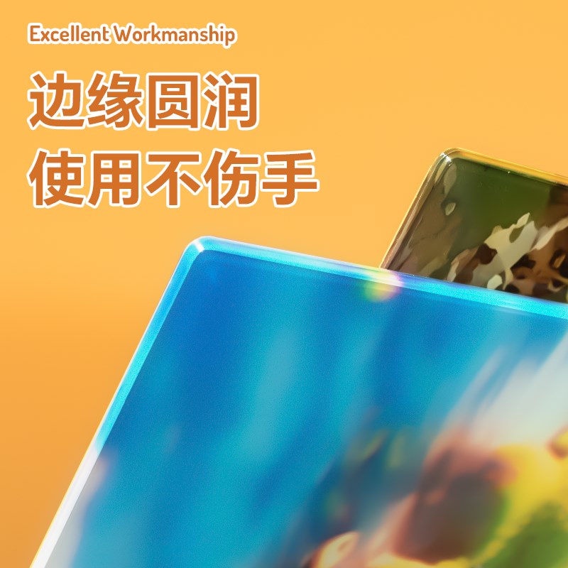 热销亚克力a4板夹动漫文件夹logo来图定制试卷收纳写字垫板透明书