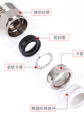 热销气管接头PC带螺纹直通O型密封圈4/6/8/10/12白色气动快速PL弯