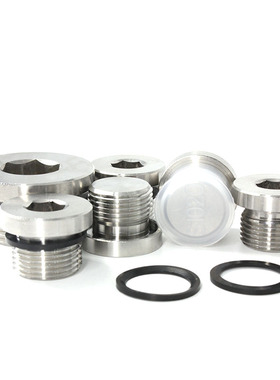 热销316L不锈钢内六角带ED圈法兰面堵头带边管堵 M8M10M12M14M16M