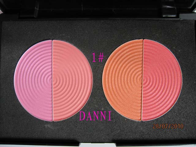 T1014 DANNI/丹妮四色修容腮红 两组色 瘦脸 修饰脸形 打造好气色