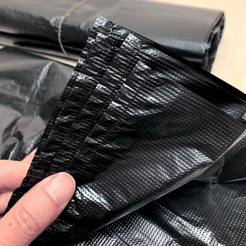 热销5丝特大垃圾袋子加厚商用黑色塑料袋65*80乘100方桶70x90*110