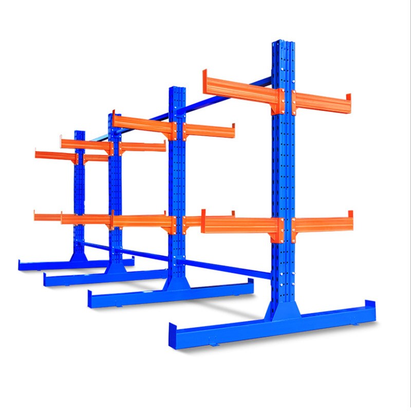 热销悬臂货架单双面悬臂五金铝材管材仓库仓储重型悬臂架托臂货架