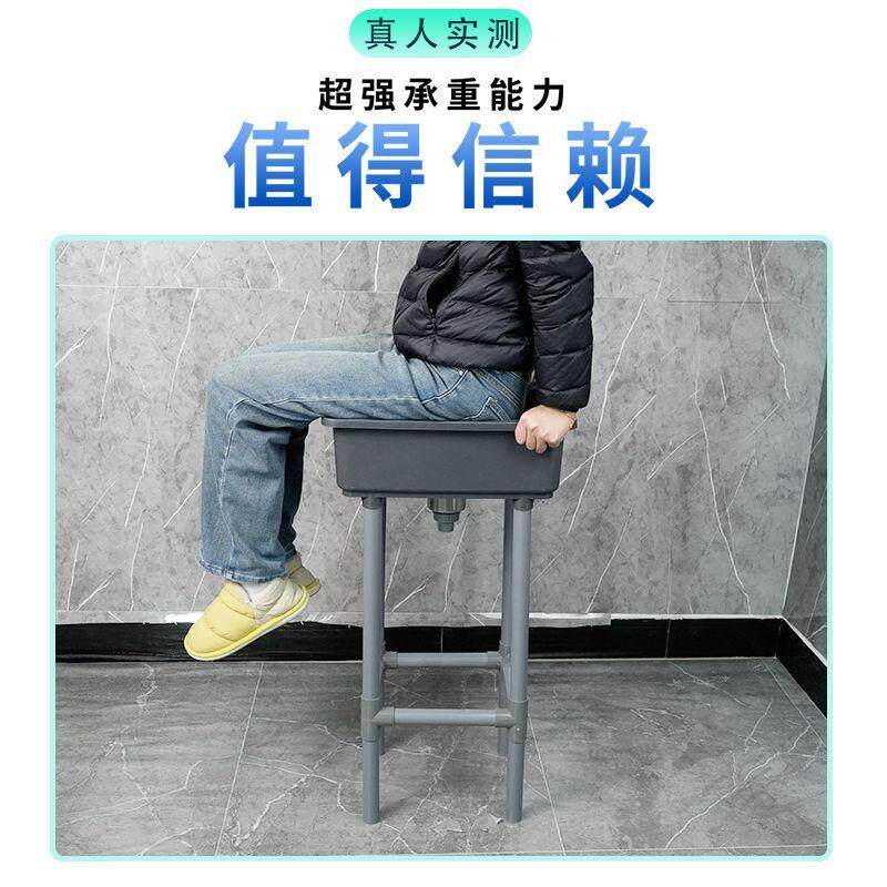 热销可抽水移动水槽阳台室外临时厨房水池简易大单槽洗手盆塑料洗