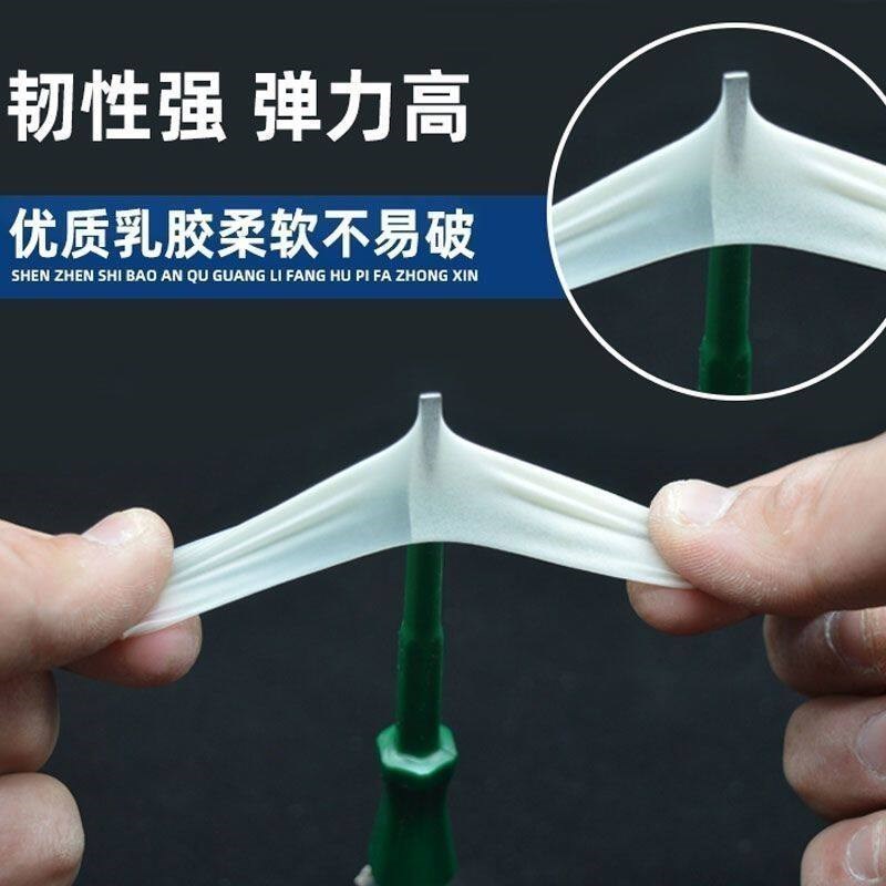 热销超薄手指套切口乳胶一次性透明指套点钞翻页防滑指尖磨砂护指